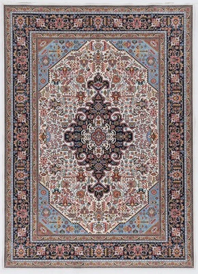 Linon Eclipse Landis Woven Polyester 2'2"x3'2" Accent Rug in Ivory - Image 1 of 4
