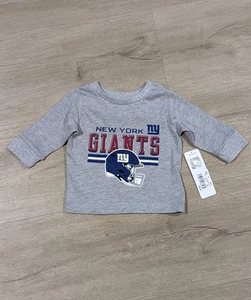 NFL New York Giants Imfant Boys Long Sleeve Shirt Size 12M New - Picture 1 of 4