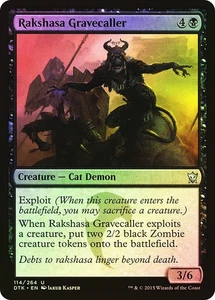 MTG FOIL Rakshasa Gravecaller  - Dragons of Tarkir #114 - Picture 1 of 1