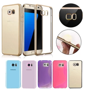 Gel Case For Samsung Galaxy S7 S7Edge Soft TPU Slim Shockproof Transparent Cover - Picture 1 of 7