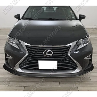 Kit de carrocería de parachoques delantero negro mate para Lexus ES300H ES350 2016-2018 labio de alerón Foto 1 de 4