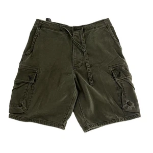 Pantalones Cortos De Colección Abercrombie And Fitch Carga Hombres Medio Verde Militar Paracaidista - Imagen 1 de 11