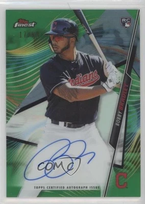 2020 Topps Finest Green Refractor /99 Bobby Bradley #FA-BBR Rookie Auto RC - Image 1 of 2