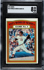 SGC 8 - 1972 Topps #223 Dave McNally - 1971 World Series Game #1 - Orioles - Picture 1 of 2