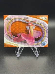 2025 Topps Chrome Disney #134 Ambassador Questa Elio Orange Wave /25 - Bild 1 von 2