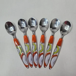 IKEA Festliche Sommer Dessertlöffel 6 Stück Edelstahl Kunststoffgriff Ersatz - Bild 1 von 10