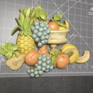 Dart Industries Decorazione Parete Ciotola di Frutta Uva Ananas Pera Melone Tropicale - Foto 1 di 6