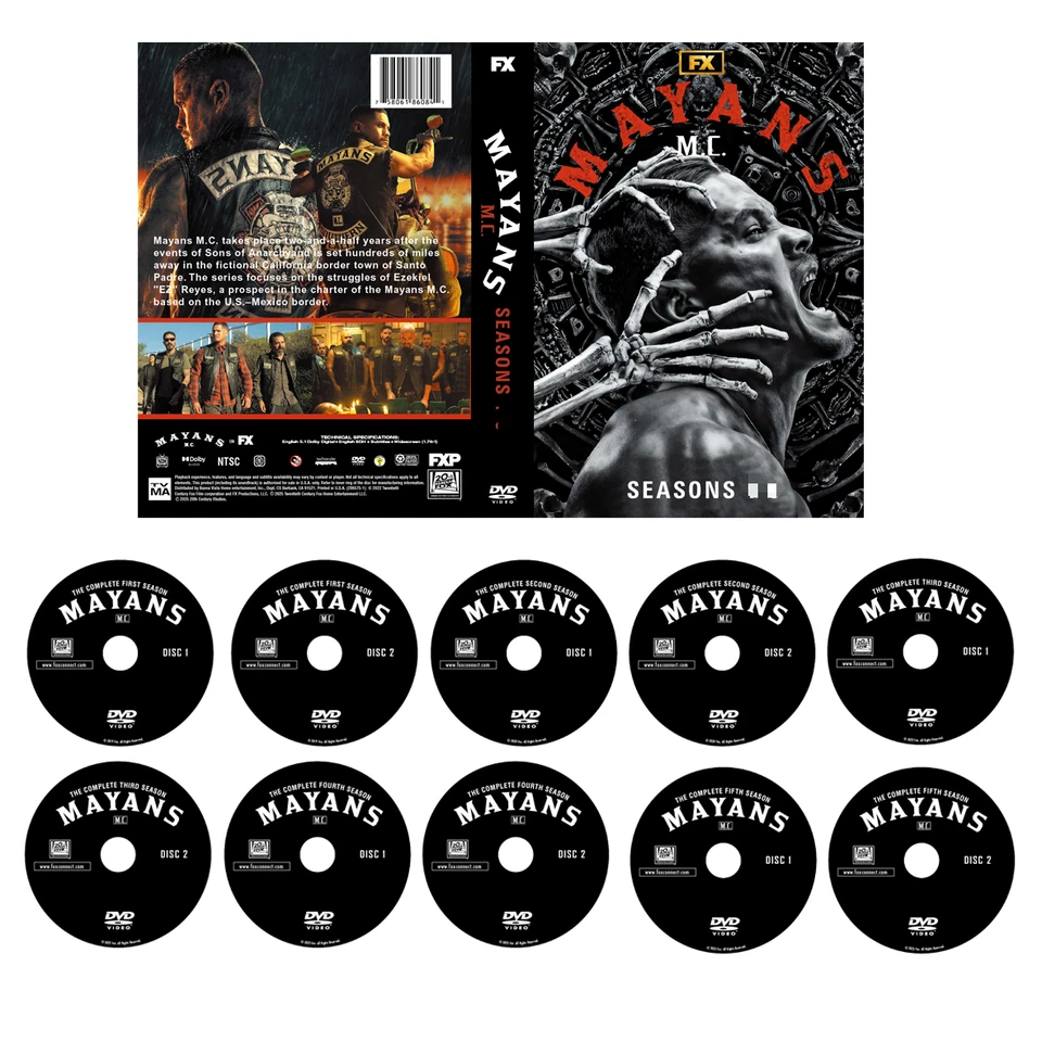 MAYANS M.C. TV Series The Complete all released Seasons  with all episodes - Image 1 of 1