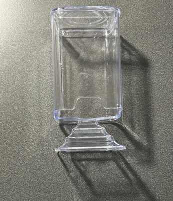 Caja de soporte de almohadilla de algodón cosmético acrílico transparente maquillaje arte en uñas esmalte remo Foto 1 de 4