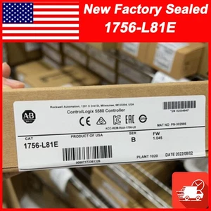 AB 1756-L81E ControlLogix 5580 Controller FW 1.045 NEW TX 1756 L81E - Picture 1 of 3