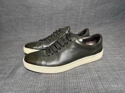 Women’s Tom Ford Sneakers Low Top Green Leather - Size EUR 39 / US 9 - Image 1 of 4