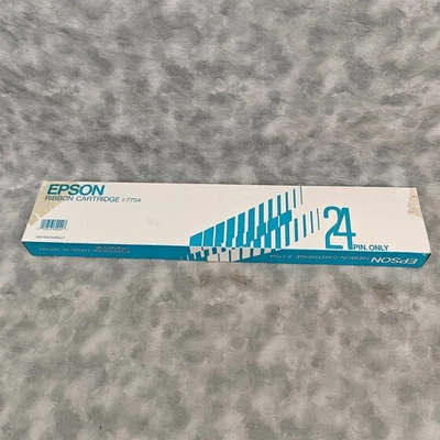 EPSON 7754 Ribbon Cartridge 24-Pin Dot Matrix Printer OEM NOS Sealed Box - Image 1 of 4