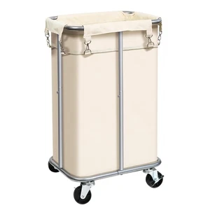 Laundry Basket with Wheels, Rolling Laundry Hamper with Removable Bag, 100L L... - Picture 1 of 7
