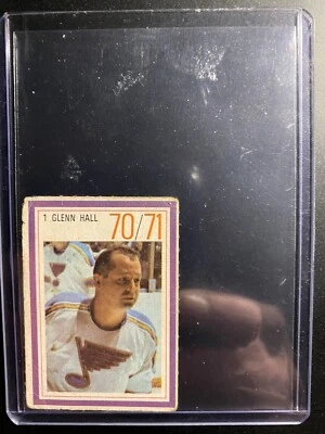 1970-71 Esso Power Players #1 Glenn Hall St. Louis Blues🔥🔥 - Image 1 of 2