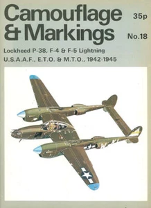 CAMOUFLAGE & MARKINGS 18 LOCKHEED P-38 F-4 F-5 LIGHTNING FG USAAF ETO MTO 1942-5 - Bild 1 von 4