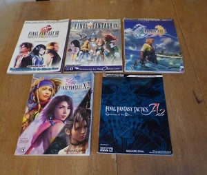 Lote de 5 guías oficiales de juegos de Final Fantasy Brady: VIII-X2/Tácticas - Imagen 1 de 8