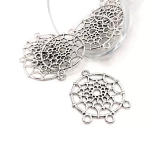 4, 20 oder 50 Stck. Silber Traumfänger Stecker Charms - US-Verkäufer - AS223 - Bild 1 von 3