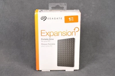 Seagate Expansion 1 TB Portable Hard Drive USB 3.0 Model SRD0NF1 - Image 1 of 4