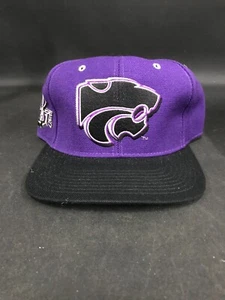VTG NCAA Kansas State Wildcats Fitted 7 1/2 Hat 90s Zephyr Graph-X NEW Purple - Picture 1 of 5
