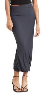 NEU MODERN CITIZEN MARITIM GRAU BRANDI GERAFFTER MIDIROCK GRÖSSE MEDIUM - Bild 1 von 8