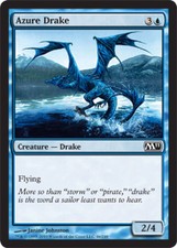 1x Azure Drake - Foil MTG Magic 2011 (M11) NM Magic Foil