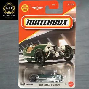 Caja de cerillas Morgan 2021 3 ruedas verde #57 Mainline 2025 estuche G | coche nuevo - Imagen 1 de 2