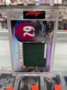 2020-21 Leaf Pearl Pearlescent Patch #PP13 Nathan MacKinnon 6/6