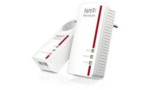 AVM FRITZ Powerline 1260 (früher 1260E) WLAN Set Powerline Adapterkit GigE, - Bild 1 von 1