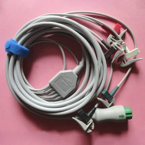 For Mindray EA6251A ECG Cable and Wires 12pin 5-lead IEC Clip 040-000960-00 - Imagen 1 de 3