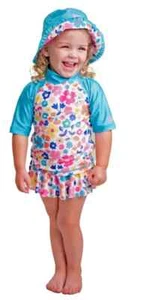 Swimwear for Girls UV Skinz Swim Set UPF 40+ 3 Piece Full Set Size 2T - Picture 1 of 1
