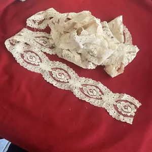 Nice Cream Colored 3 1/4 Yards x 2 1/4” Trim - Picture 1 of 1