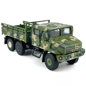 MV3 Military Vehicle Toy 1:64 Diecast Metal Army Truck Model Camouflage Green - Picture 1 of 9