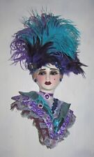 Unique Creations Limited Edition Lady Face Mask Wall Hanging Decor - NEW IN BOX