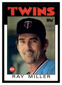 1986 Topps #381 RAY MILLER RC Minnesota Twins ~C1H