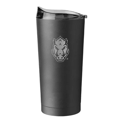 Arkansas Razorbacks 20oz. Black Powder Coat Tumbler Cover