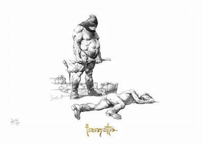 Frank Frazetta - El verdugo (lápiz) - Edición limitada oficial Giclée Foto 1 de 3