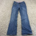 Vintage Y2K Levi’s 517 Flare Youth Girls Size 12 Slim Jeans Blue 