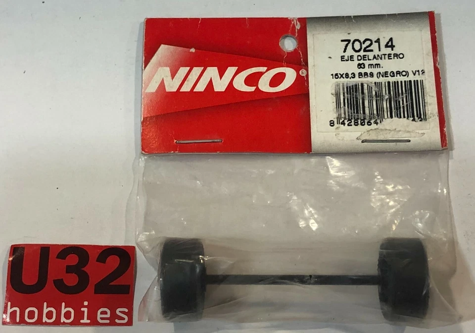 NINCO 70214 Front Axle 15X8.3 BBS Black V12 63Mm - Image 1 of 2