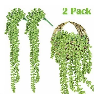 2× Artificial Hanging Vine 76cm Plastic Persian Wall Hanging Vine Home Decor - Picture 1 of 12