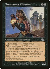 Magic MTG Tradingcard Judgment 2002 Treacherous Werewolf 76/143