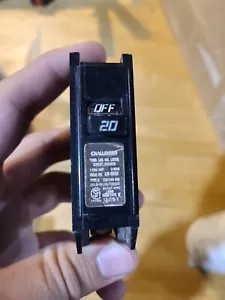 Challenger Eaton 20 Amp Single Pole C115 120 V Circuit Breaker - Picture 1 of 3