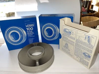 ( 2 ) Vintage Montgomery Ward 100 Slide Wheel Tray, Album Pack, Carousel - Image 1 of 4