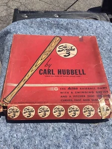1946 Strike 3 By Carl Hubbell Action Baseball Game W/Original Box *RARE* - Picture 1 of 7