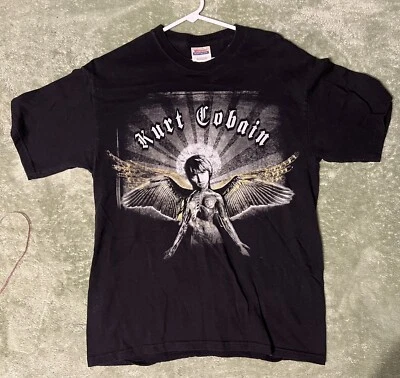 Vintage 2000s Kurt Cobain Memorial Nirvana Tee Shirt Band Grunge - Image 1 of 4