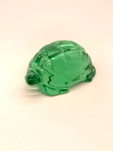 BACCARAT GREEN CRYSTAL TURTLE PAPERWEIGHT - Picture 1 of 3