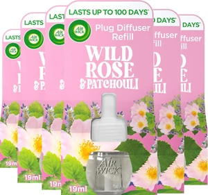 Airwick Plug-In Refill Wild Rose & Patchouli – 6 Refills, Lasts up to 600 Days - Picture 1 of 1