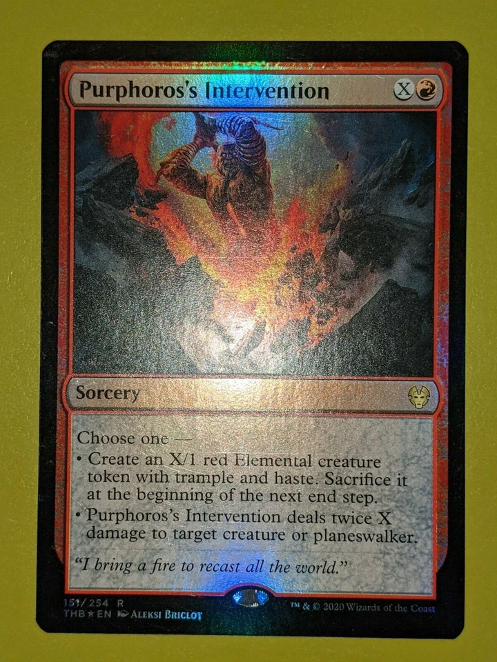 FOIL Purphoros's Intervention x1 Theros: Beyond Death 1x Magic the Gathering MTG - Image 1 of 1