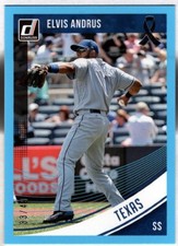Elvis Andrus 2018 Donruss Father's Day Blue Ribbon /49