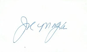 Joe Morgan Baseball HOF Signed 3x5 Index Card with JSA COA - Picture 1 of 2