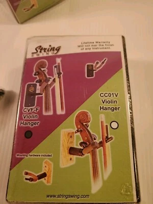 String Swing CVF-F  Wall Mount Violin Hanger Black New  - Image 1 of 3